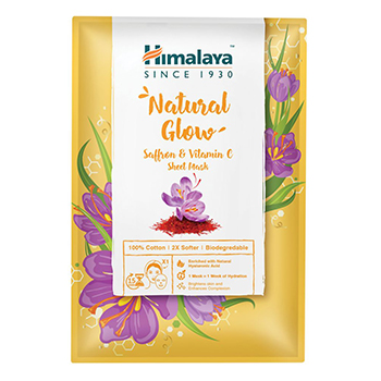 Himalaya Herbals - Természetes ragyogás textilmaszk sáfránnyal és C-vitaminnal parfüm unisex