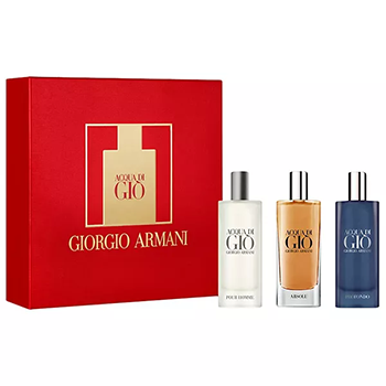 Giorgio Armani - Acqua Di Gio Pour Homme 3 x 15 ml mini szett eau de toilette parfüm uraknak