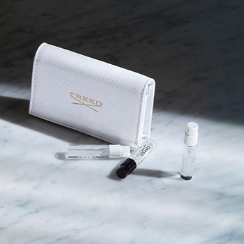 Creed - Bőr pénztárca + exkluzív parfümminta szett (8 x 1.7 ml) eau de parfum parfüm hölgyeknek